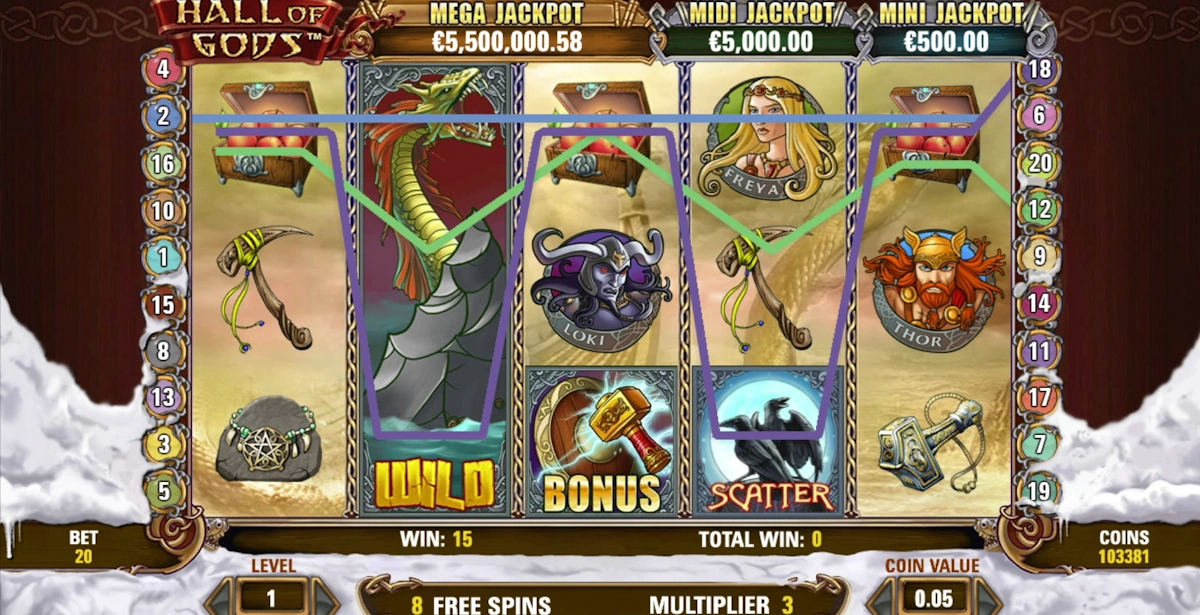 Hall of Gods mythical online slots by NetEnt