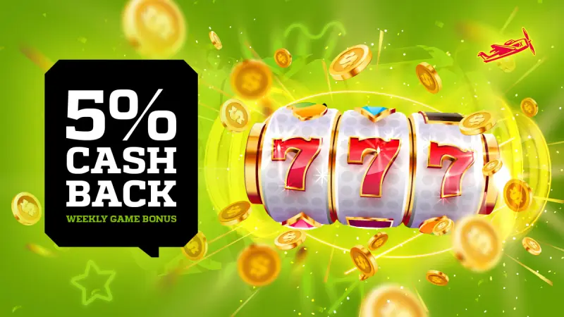 Playa Bets 5% casino cashback